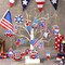 16-Piece 4th of July Diamond Painting Keychain Kit – Patriotic Red, White & Blue American Gnome DIY Diamond Art Keychains for Memorial Day and Independence Day Crafts (Adults)